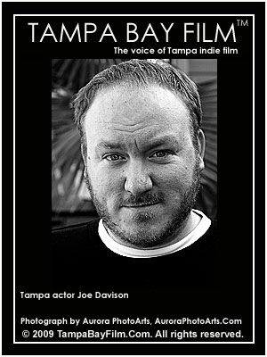 Tampa actor and filmmaker Joe Davison photographed by Tampa photographer Chris Passinault.